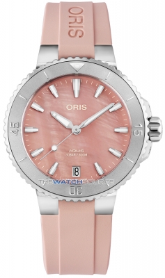 Buy this new Oris Aquis Date 36.5mm 01 733 7770 4158-07 4 18 66FC ladies watch for the discount price of £1,530.00. UK Retailer.